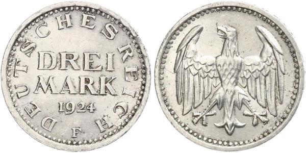 3 Марка Веймарська республіка (1918-1933) Срібло 