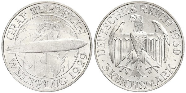 3 Марка Веймарська республіка (1918-1933) Срібло 