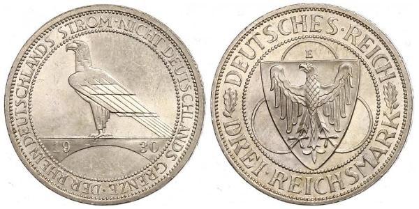 3 Марка Веймарська республіка (1918-1933) Срібло 