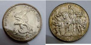 3 Марка Королівство Пруссія (1701-1918) Срібло 