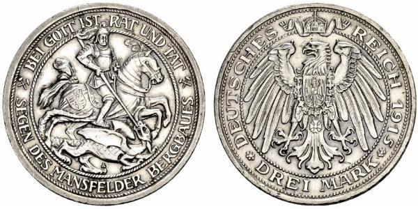 3 Марка Королівство Пруссія (1701-1918) Срібло Wilhelm II, German Emperor (1859-1941)