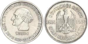 3 Марка / 3 Reichsmark Веймарская республика (1918-1933) Серебро 