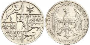 3 Марка / 3 Reichsmark Веймарська республіка (1918-1933) Срібло 