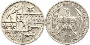 3 Марка / 3 Reichsmark Веймарська республіка (1918-1933) Срібло 