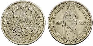 3 Марка / 3 Reichsmark Веймарська республіка (1918-1933) Срібло 