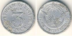 3 Пенни Республика Биафра (1967-1970) Алюминий 