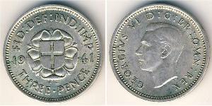 3 Пенни Великобритания  Серебро 