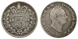 3 Пенни Соединённое королевство Великобритании и Ирландии (1801-1922) Серебро Вильгельм IV (1765-1837)