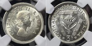 3 Пенни Южно-Африканская Республика Серебро Елизавета II (1926-2022)