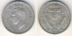 3 Пені Південно-Африканська Республіка Срібло Георг VI (1895-1952)