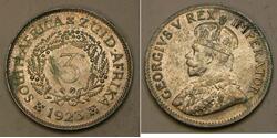 3 Пені Південно-Африканська Республіка Срібло Георг V (1865-1936)