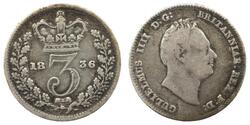 3 Пені Сполучене королівство Великобританії та Ірландії (1801-1922) Срібло Вільгельм IV (1765-1837)