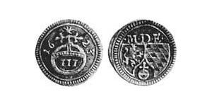 3 Пфеніг Баварія (курфюрство) (1623 - 1806) Срібло 