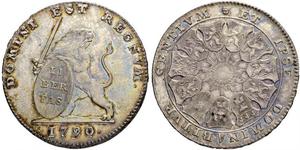 3 Флорін Австрійські Нідерланди (1713-1795) Срібло 