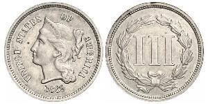 3 Цент США (1776 - ) Нікель/Мідь 