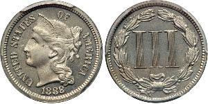 3 Цент США (1776 - ) Нікель/Мідь 