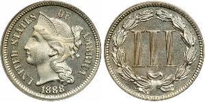 3 Цент США (1776 - ) Нікель/Мідь 