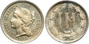 3 Цент США (1776 - ) Нікель/Мідь 