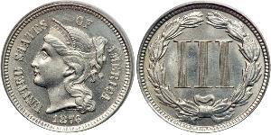 3 Цент США (1776 - ) Нікель/Мідь 
