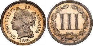 3 Цент США (1776 - ) Нікель/Мідь 
