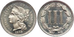 3 Цент США (1776 - ) Нікель/Мідь 