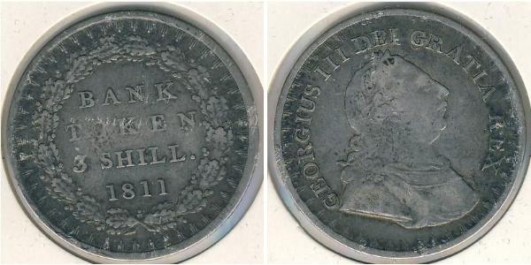 3 Шилінг Велика Британія  Срібло Георг III (1738-1820)