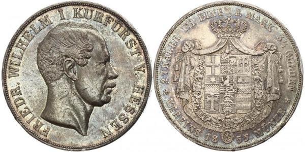 3½ Гульден / 2 Талер Великое герцогство Гессен (1806 - 1918) Срібло Frederick William, Elector of Hesse (1802 - 1875)
