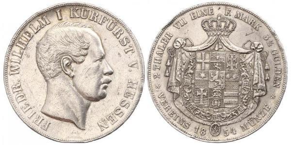 3½ Гульден / 2 Талер Великое герцогство Гессен (1806 - 1918) Срібло Frederick William, Elector of Hesse (1802 - 1875)