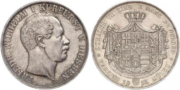 3½ Гульден / 2 Талер Великое герцогство Гессен (1806 - 1918) Срібло Frederick William, Elector of Hesse (1802 - 1875)