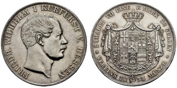 3½ Гульден / 2 Талер Великое герцогство Гессен (1806 - 1918) Срібло Frederick William, Elector of Hesse (1802 - 1875)