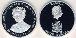 4000 Kwacha Zambie (1964 - ) Argent 