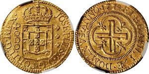 4000 Reis Brasilien Gold Joseph I of Portugal (1714-1777)