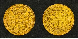 4000 Reis Brasilien Gold Joseph I of Portugal (1714-1777)