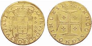 4000 Reis Kingdom of Portugal (1139-1910) Gold John V of Portugal (1689-1750)