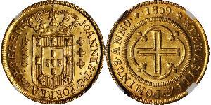 4000 Reis Brésil Or Jean VI de Portugal (1767-1826)