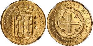 4000 Reis Brasil Oro Juan VI de Portugal (1767-1826)