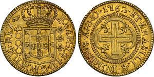 4000 Reis Brasile Oro Joseph I of Portugal (1714-1777)