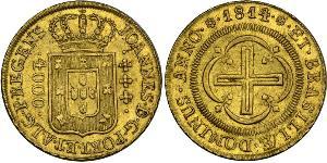 4000 Reis Brasile Oro Giovanni VI del Portogallo (1767-1826)