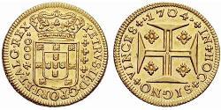 4000 Reis Regno del Portogallo (1139-1910) Oro 