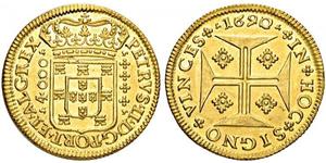 4000 Reis Regno del Portogallo (1139-1910) Oro 