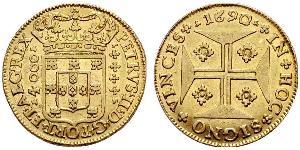 4000 Reis Regno del Portogallo (1139-1910) Oro 