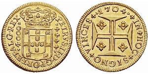 4000 Reis Regno del Portogallo (1139-1910) Oro 