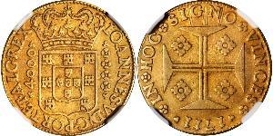 4000 Reis Regno del Portogallo (1139-1910) Oro Giovanni V del Portogallo (1689-1750)