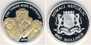 4000 Shilling Somalia Silber 