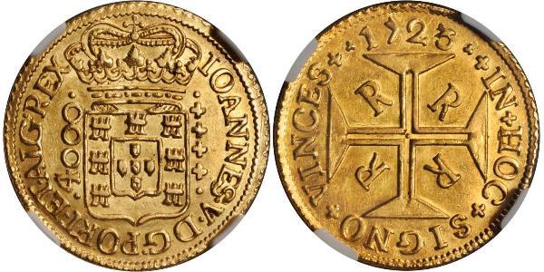 4000 Рейс Бразилія Золото Жуан V король Португалії (1689-1750)