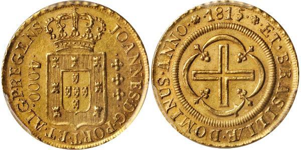4000 Рейс Бразилія Золото Жуан VI король Португалії (1767-1826)