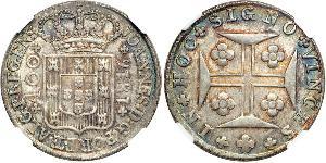 400 Reis Regno del Portogallo (1139-1910) Argento 