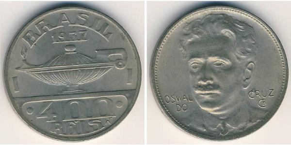 400 Reis Brésil Cuivre/Nickel 