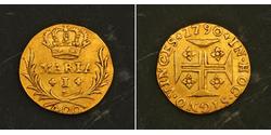 400 Reis Brazil / Kingdom of Portugal (1139-1910) Gold Maria I of Portugal (1734-1816)