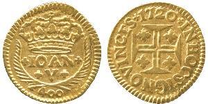 400 Reis Kingdom of Portugal (1139-1910) Gold Johann V. von Portugal (1689-1750)